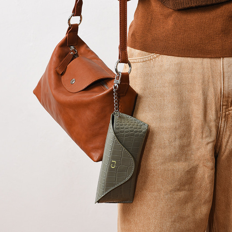 Bolsa de Óculos de Couro Genuí - Sunglass Retainer Cord avaliação e preço
