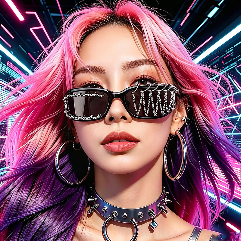 Novos Óculos Decorativos Gótic - Sunglass Retainer Cord avaliação e preço
